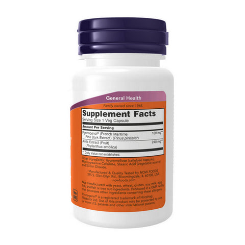 Now Foods, Pycnogenol, 100 mg, 60 Veg Caps