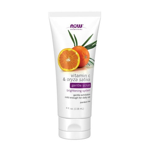 Now Foods, Vitamin C & Oryza Sativa Gentle Scrub, 4 oz