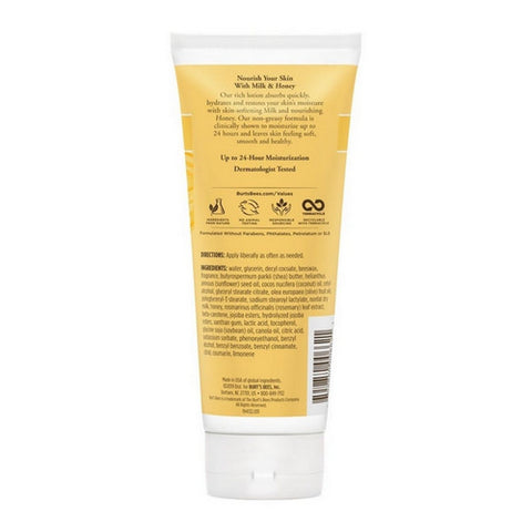 Burts Bees, Naturally Body Lotion Milk And Honey, 6 Oz