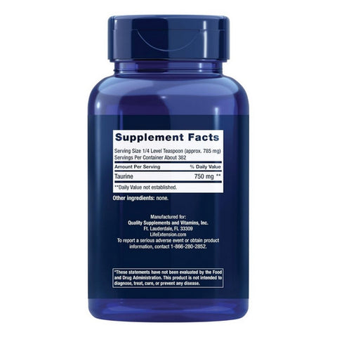 Life Extension, L-Taurine Powder, 300 grams