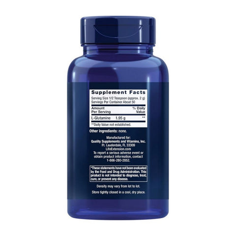 Life Extension, L-Glutamine, Powder 100 grams