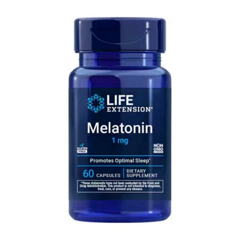 Life Extension, Melatonin, 1 mg, 60 Caps