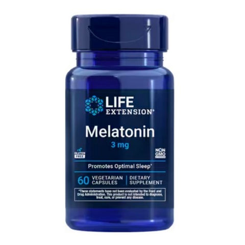 Life Extension, Melatonin, 3 mg, 60 caps