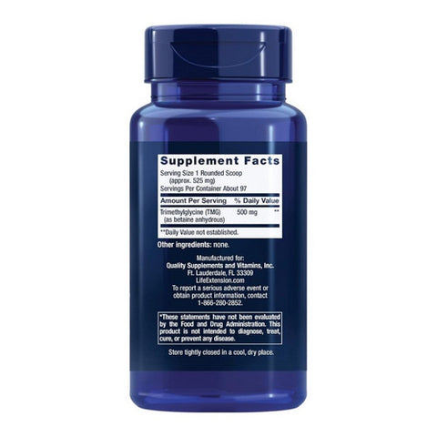 Life Extension, TMG, Powder 50 grams