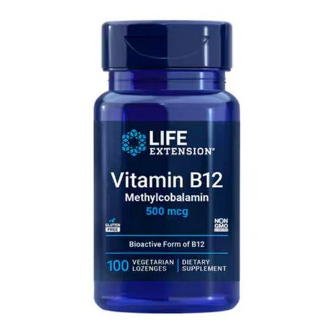 Life Extension, Vitamin B12, 500 mcg, 100 lozenges