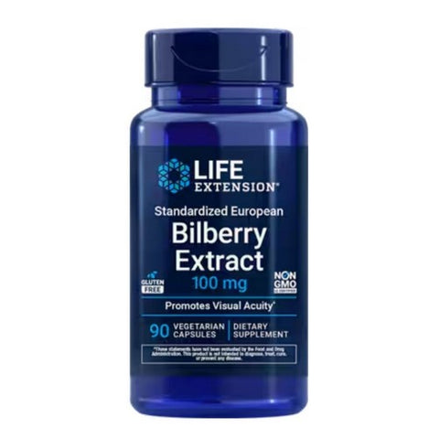 Life Extension, Bilberry Extract, 100 MG, 90 Veg Caps