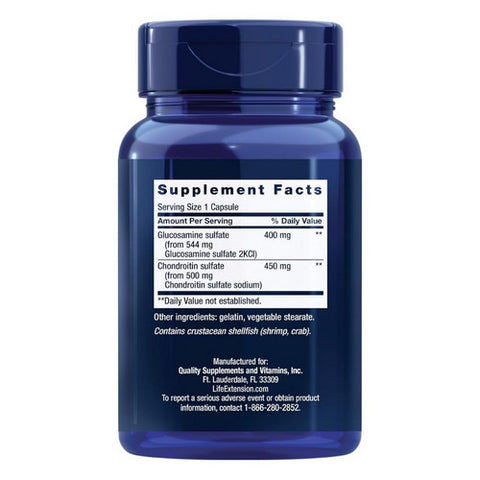 Life Extension, Glucosamine/Chondroitin, 100 caps