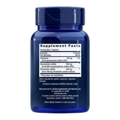 Life Extension, Glucosamine/Chondroitin, 100 caps