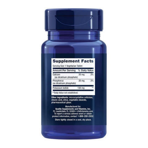 Life Extension, Potassium Iodide Tablets, 130 mg, 14 tabs