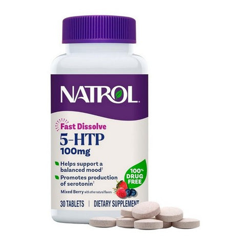 Natrol, 5-HTP Fast Dissolve, 100 mg, 30 Tabs