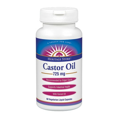 Heritage Store, Castor Oil, 725 mg, 60 vcaps