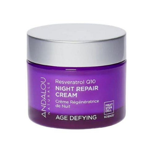 Andalou Naturals, Resveratrol Q10 Night Repair Cream, 1.7 oz