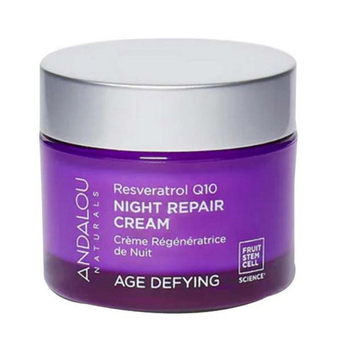 Andalou Naturals, Resveratrol Q10 Night Repair Cream, 1.7 oz