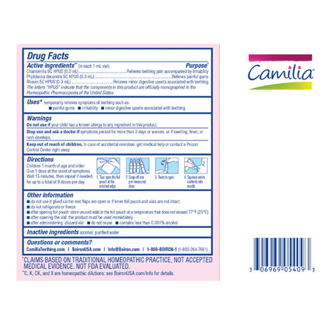 Boiron, Camilia Teething Releif, 30 Dose