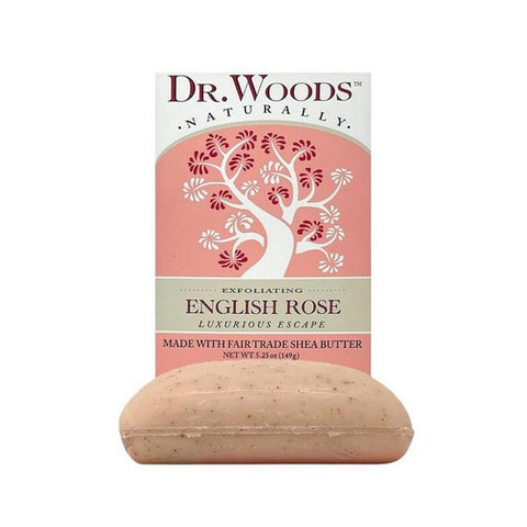 Dr.Woods Products, Castile Bar Soap, ROSE LIGHTEN 5.25 OZ