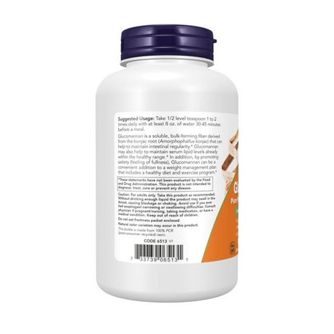 Now Foods, Glucomannan 100% Pure Powder, 8 oz
