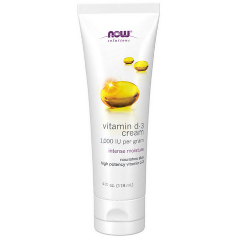 Now Foods, Vitamin D3 Cream, 4 oz
