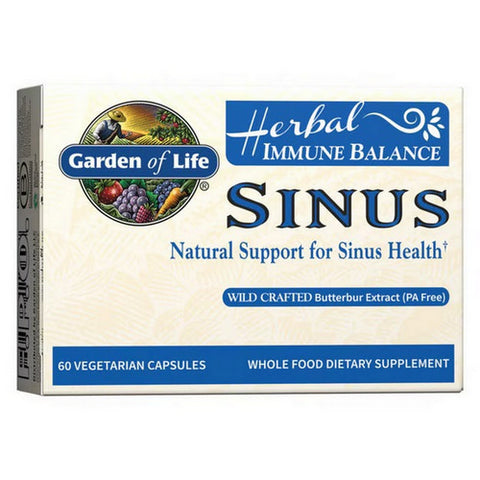 Garden of Life, Immune Balance Sinus, Sinus 60 vcaps