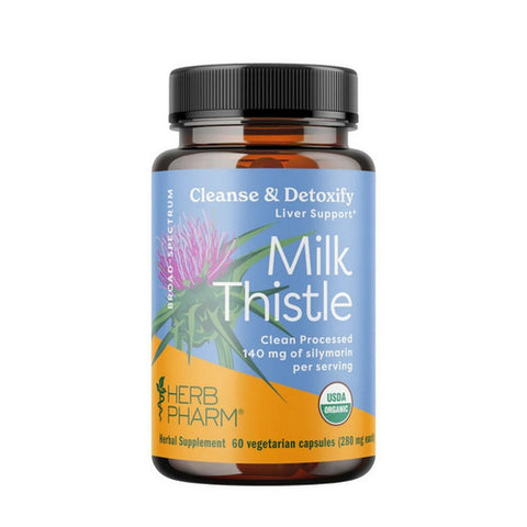 Herb Pharm, Milk Thistle, 140 mg, 60 vcaps