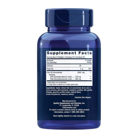 Life Extension, Mega EPA/DHA, 120 Softgels