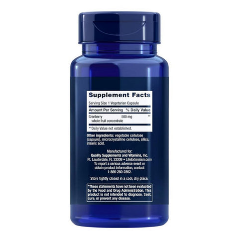 Life Extension, Cran Max, 500 mg, 60 vcaps