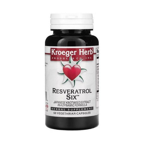 Kroeger Herb, Resveratrol Six Herbal, 60 CAPS