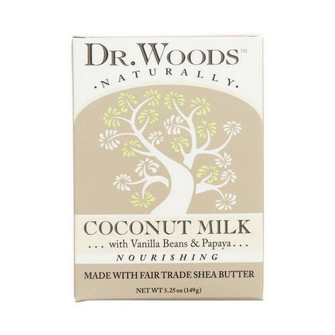 Dr.Woods Products, Castile Bar Soap, Coconut 5.25 oz