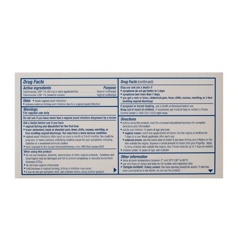 Sunmark, Clotrimazole Vaginal Antifungal Cream, 1.5 Oz