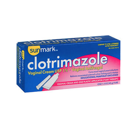 Sunmark, Clotrimazole Vaginal Antifungal Cream, 1.5 Oz