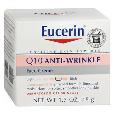Eucerin, Q10 Anti-Wrinkle Sensitive Skin Creme, 1.7 oz