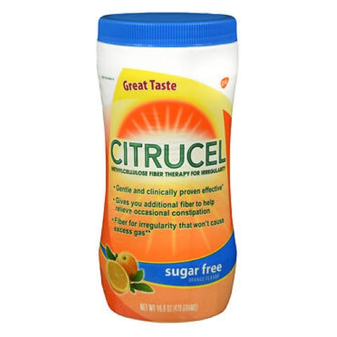 Citrucel, Powder Sugar-Free, Orange Flavor 16.9 oz