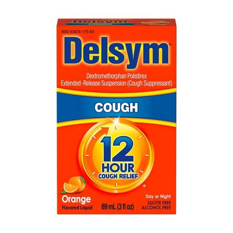 Airborne, Delsym Adult 12 Hour Cough Relief, Orange 3 oz