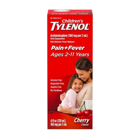 Tylenol, Childrens Oral Suspension, Cherry Blast 4 Oz
