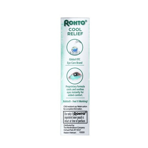 Mentholatum, Rohto Cool Redness Relief Eye Drops, 0.43 oz