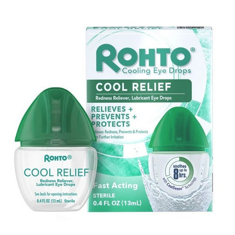 Mentholatum, Rohto Cool Redness Relief Eye Drops, 0.43 oz