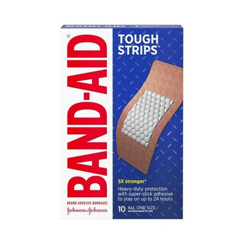 Band-Aid, Tough-Strips Adhesive Bandages Extra Large All One Size, 10 ct
