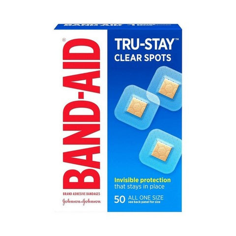 Band-Aid, Adhesive Bandages Clear Spots All One Size, 50 each