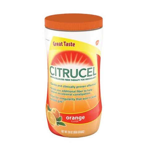 Citrucel, Fiber Therapy Powder Orange, 30 Oz