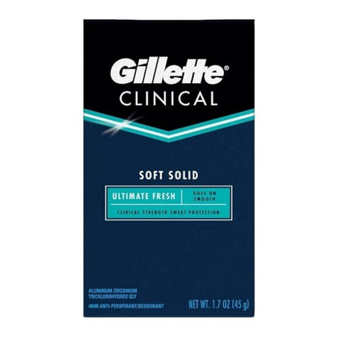 Gillette, Clinical Strength Anti-Perspirant Deodorant Advanced Solid Fresh, 1.7 oz