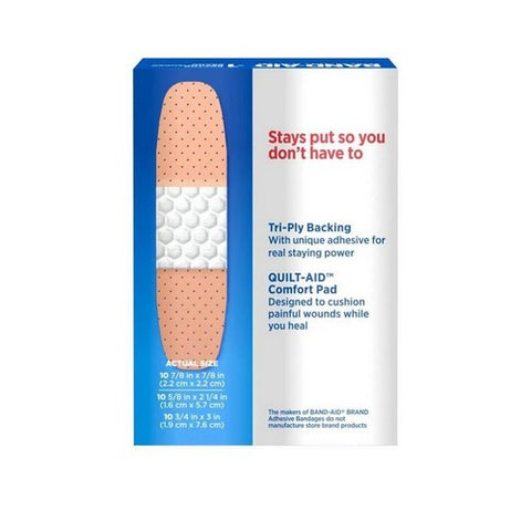 Band-Aid, Johnson & Johnson Band-Aid Adhesive Pads Bandages, Count of 10