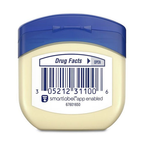 Vaseline, 100% Pure Petroleum Jelly Original Skin Protectant, 1.75 Oz