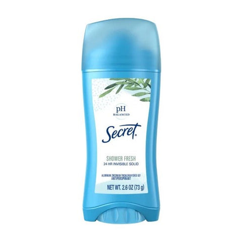 Secret, Anti-Perspirant Deodorant Invisible, Solid Shower Fresh 2.6 oz