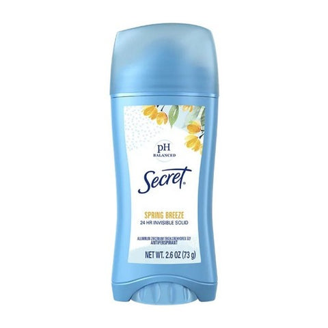 Secret, Anti-Perspirant Deodorant Invisible, Solid Spring Breeze 2.6 oz