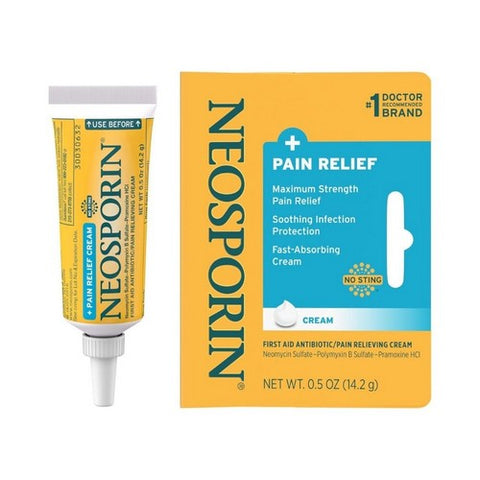 Neosporin, Dual Action Cream For Pain Relief, 0.5 oz