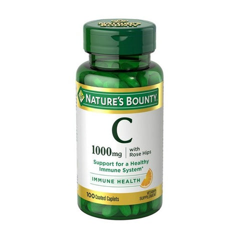Nature's Bounty, Vitamin C Plus Rose Hips, 1000 mg, 100 tabs