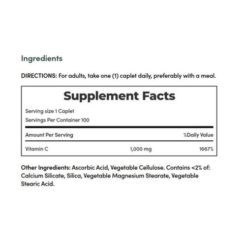 Nature's Bounty, Vitamin C, 1000 mg, 100 tabs
