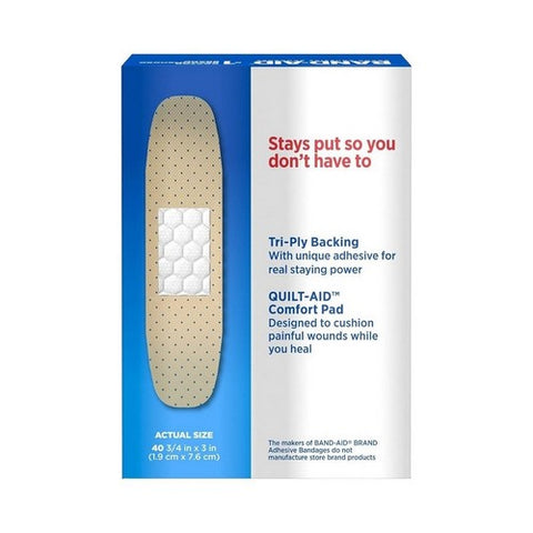 Band-Aid, Tru-Stay Sheer Strips Bandages All One Size, 40 each