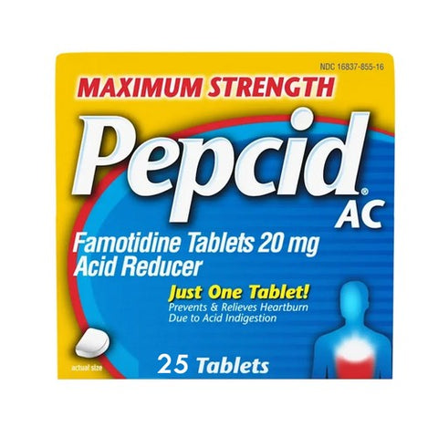 Pepcid, Ac Maximum Strength Acid Reducer, 25 tabs