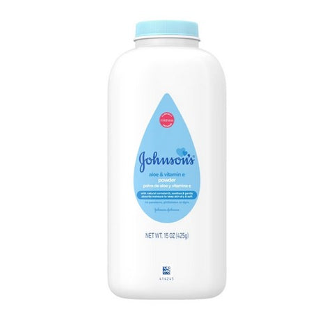 Johnson's, Baby Powder Aloe And Vitamin E, 15 Oz