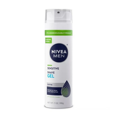 Nivea For Men, Sensitive Shaving Gel, 7 oz